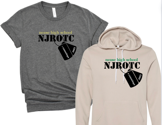 Nease NJROTC Custom Tag Tee and Hoodie