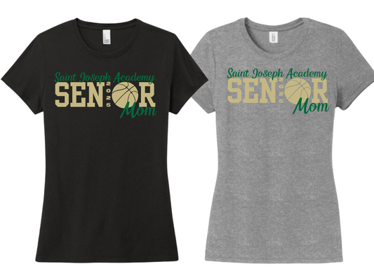 Saint Joseph Academy Basketball Senior Mom Ladies Fit Tees