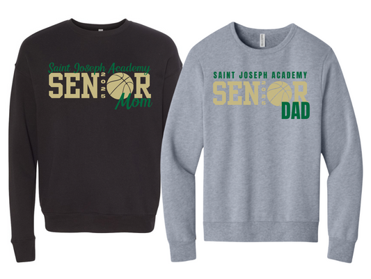 SJA Basketball Senior Luxe Crewneck Sweatshirts