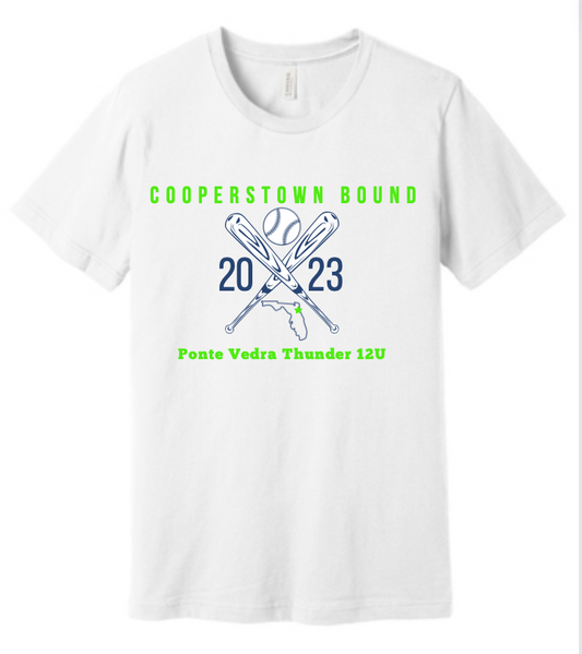 PV Thunder 12U Cooperstown Youth Tee